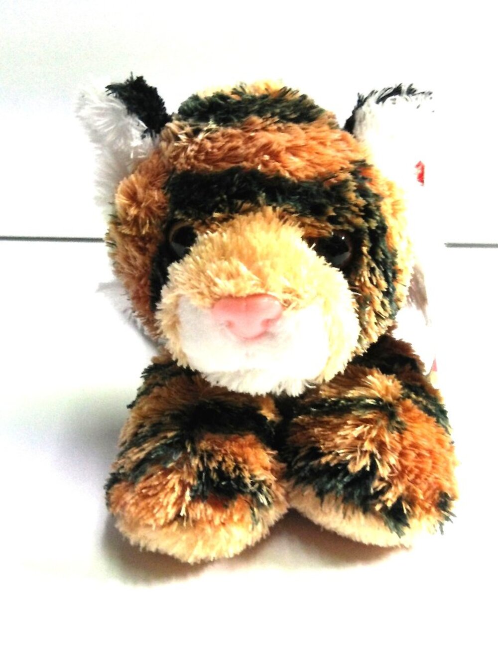 Aurora Mini Flopsie Tanya the Tiger 8" Long Striped Orange & Black New with Tags